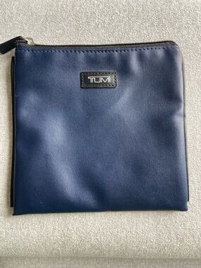 TUMI Navy Mini Travel Pouch